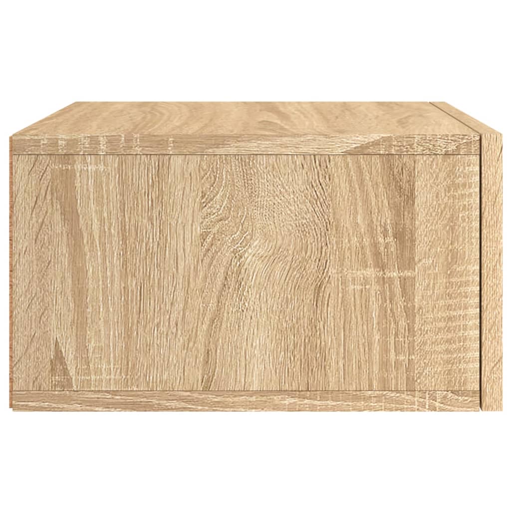 vidaXL Wall-mounted Bedside Cabinets 2 pcs Sonoma Oak 35x35x20 cm