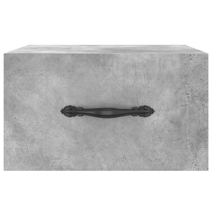 vidaXL Wall-mounted Bedside Cabinet Concrete Grey 35x35x20 cm