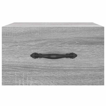 vidaXL Wall-mounted Bedside Cabinet Grey Sonoma 35x35x20 cm