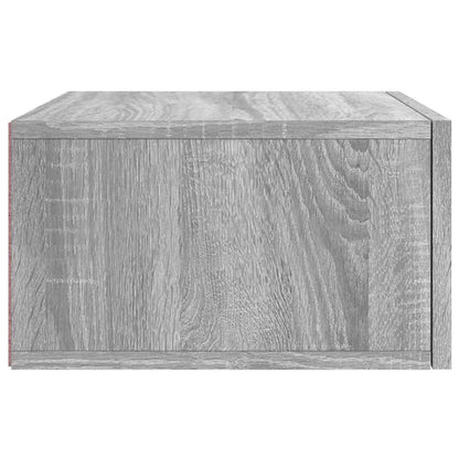 vidaXL Wall-mounted Bedside Cabinet Grey Sonoma 35x35x20 cm