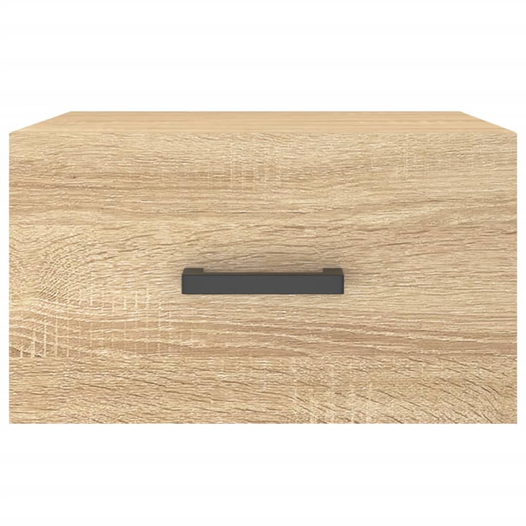 vidaXL Wall-mounted Bedside Cabinet Sonoma Oak 35x35x20 cm