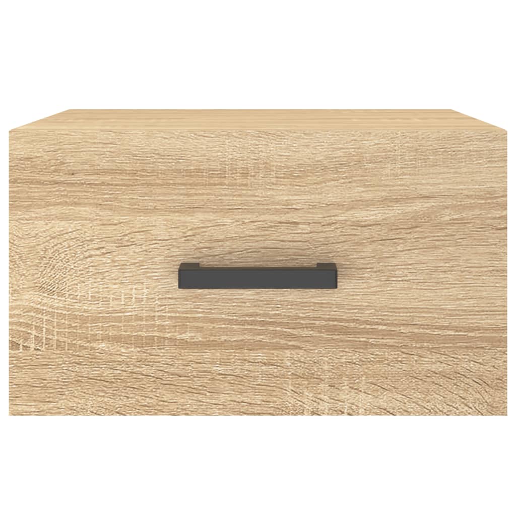 vidaXL Wall-mounted Bedside Cabinets 2 pcs Sonoma Oak 35x35x20 cm