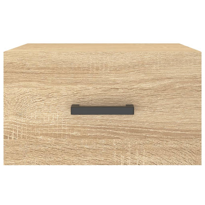 vidaXL Wall-mounted Bedside Cabinets 2 pcs Sonoma Oak 35x35x20 cm