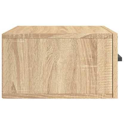 vidaXL Wall-mounted Bedside Cabinets 2 pcs Sonoma Oak 35x35x20 cm