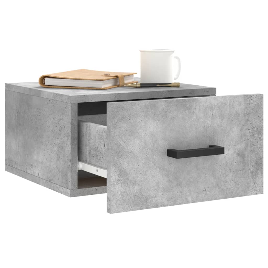 vidaXL Wall-mounted Bedside Cabinet |  Set of 2 | Square | Modern  |  Modern