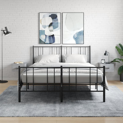 vidaXL Wall-mounted Bedside Cabinet |  Set of 2 | Square | Modern  |  Modern