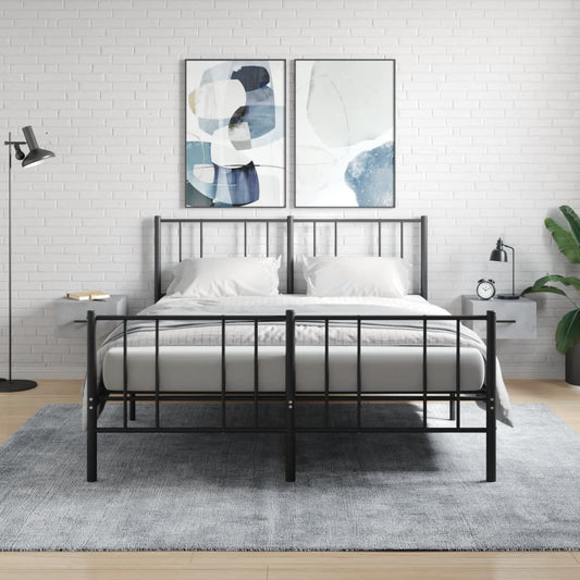 vidaXL Wall-mounted Bedside Cabinet |  Set of 2 | Square | Modern  |  Modern