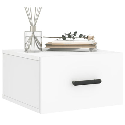 vidaXL Wall-mounted Bedside Cabinet White 35x35x20 cm