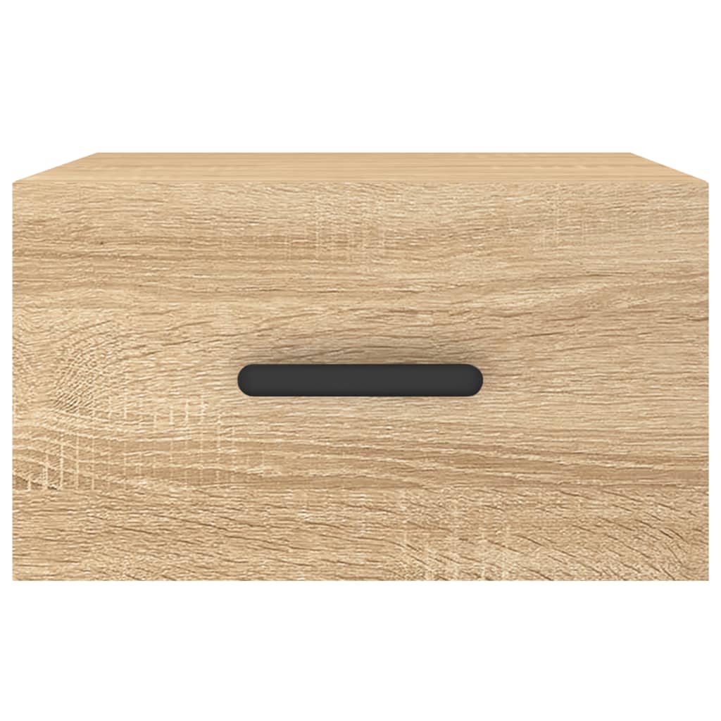 vidaXL Wall-mounted Bedside Cabinet Sonoma Oak 35x35x20 cm