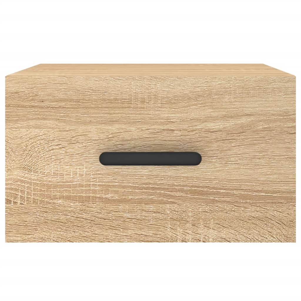 vidaXL Wall-mounted Bedside Cabinets 2 pcs Sonoma Oak 35x35x20 cm