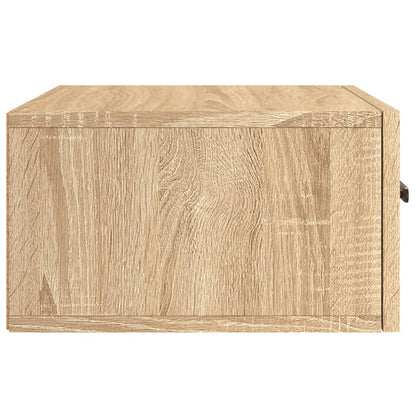 vidaXL Wall-mounted Bedside Cabinets 2 pcs Sonoma Oak 35x35x20 cm