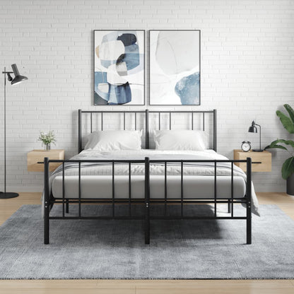vidaXL Wall-mounted Bedside Cabinets 2 pcs Sonoma Oak 35x35x20 cm
