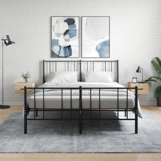 vidaXL Wall-mounted Bedside Cabinets 2 pcs Sonoma Oak 35x35x20 cm