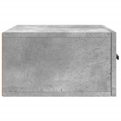 vidaXL Wall-mounted Bedside Cabinet Concrete Grey 35x35x20 cm