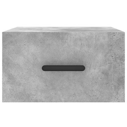 vidaXL Wall-mounted Bedside Cabinets 2 pcs Concrete Grey 35x35x20 cm