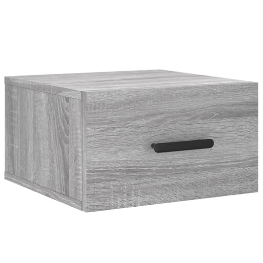 vidaXL Wall-mounted Bedside Cabinet Grey Sonoma 35x35x20 cm