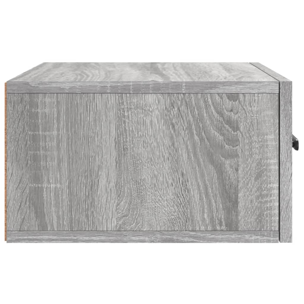 vidaXL Wall-mounted Bedside Cabinet Grey Sonoma 35x35x20 cm