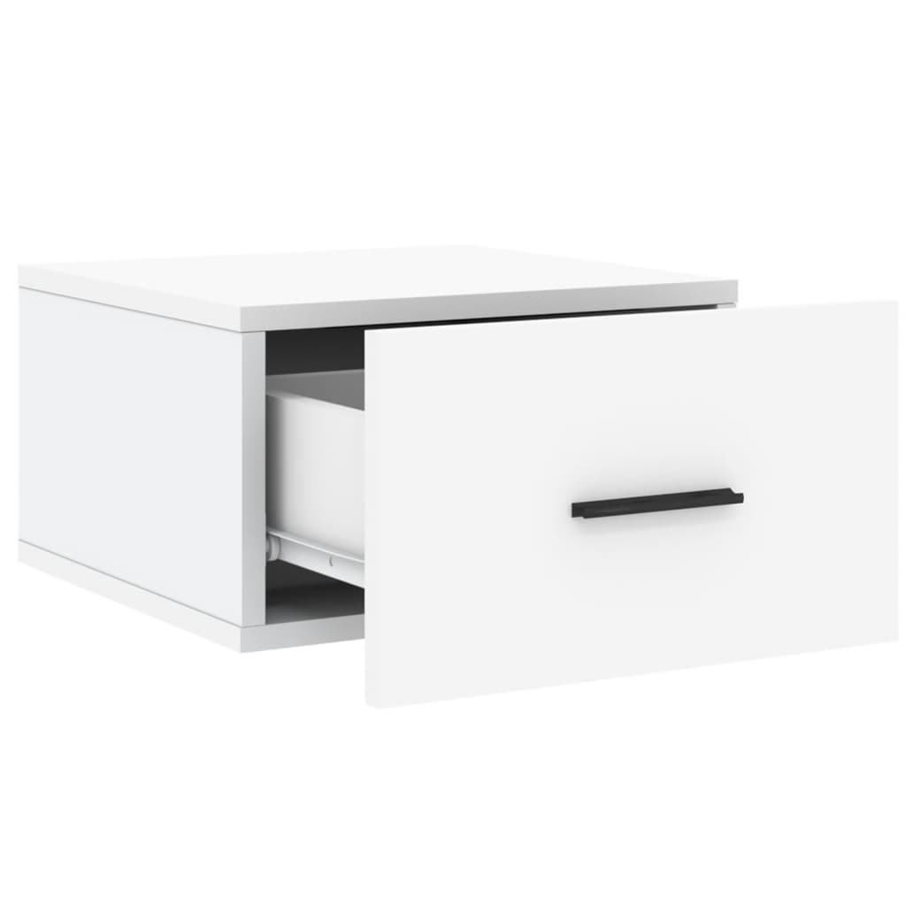 vidaXL Wall-mounted Bedside Cabinets 2 pcs White 35x35x20 cm