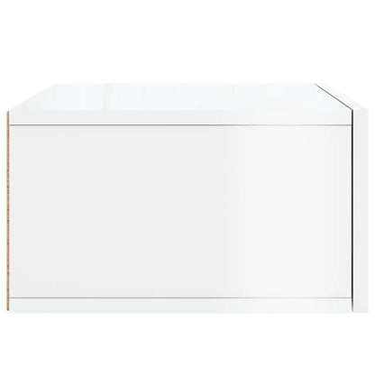vidaXL Wall-mounted Bedside Cabinets 2 pcs High Gloss White 35x35x20 cm