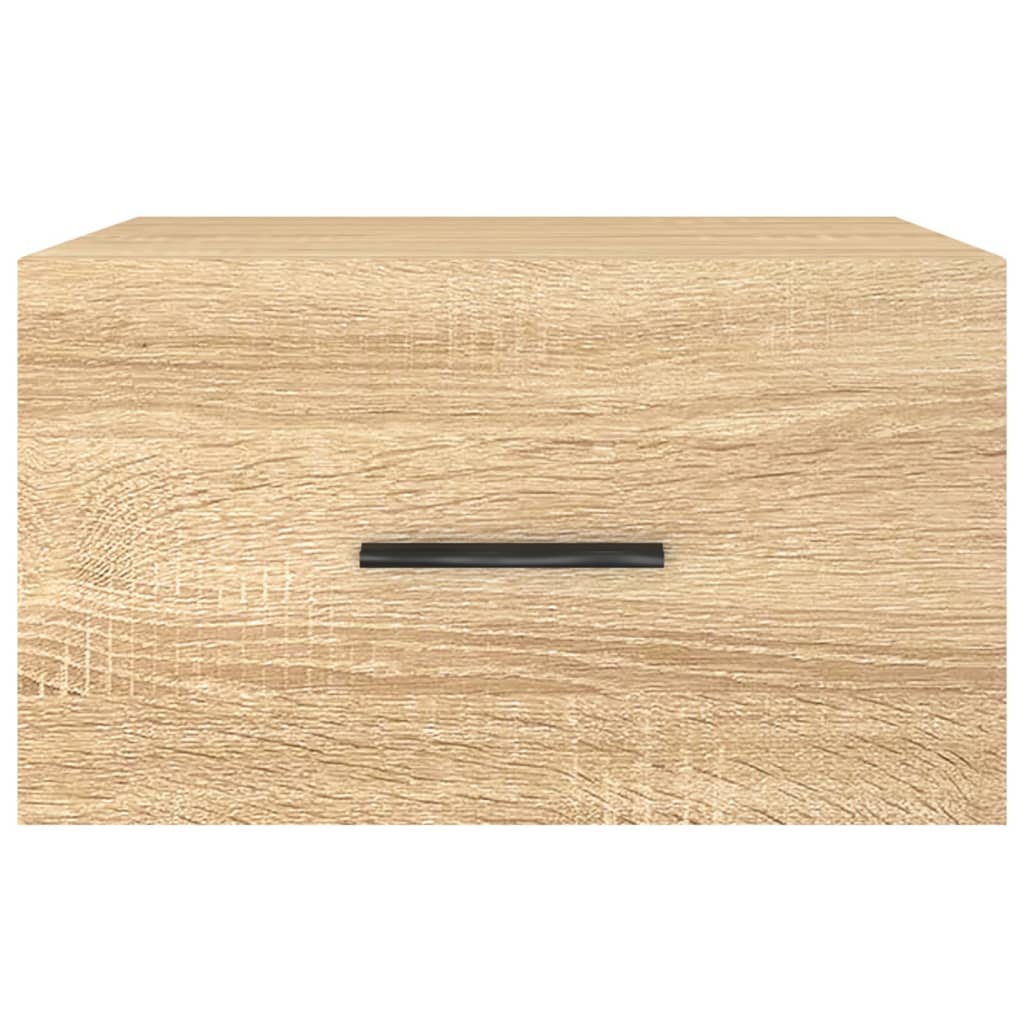 vidaXL Wall-mounted Bedside Cabinet Sonoma Oak 35x35x20 cm