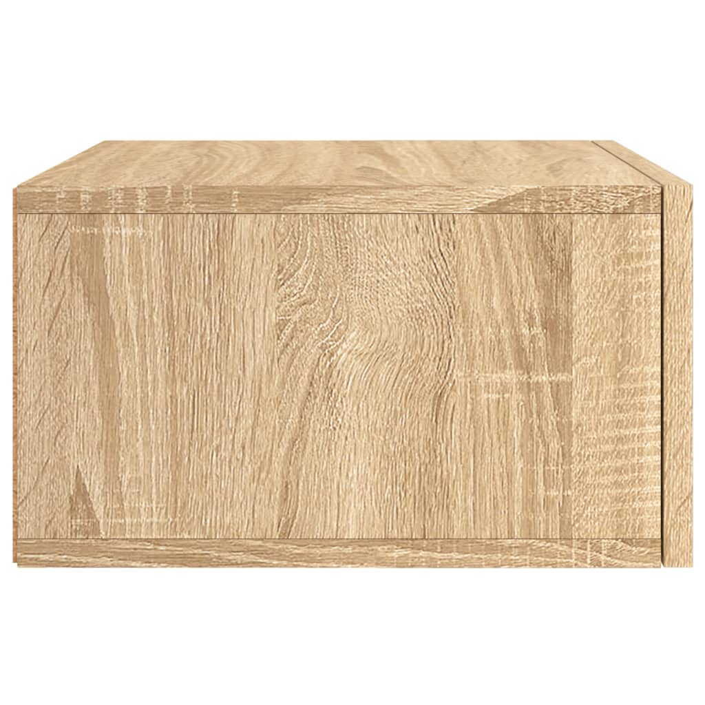 vidaXL Wall-mounted Bedside Cabinet Sonoma Oak 35x35x20 cm