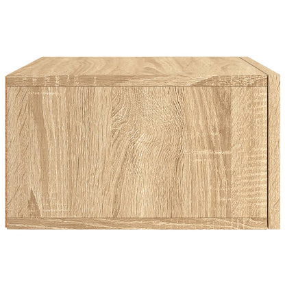 vidaXL Wall-mounted Bedside Cabinet Sonoma Oak 35x35x20 cm