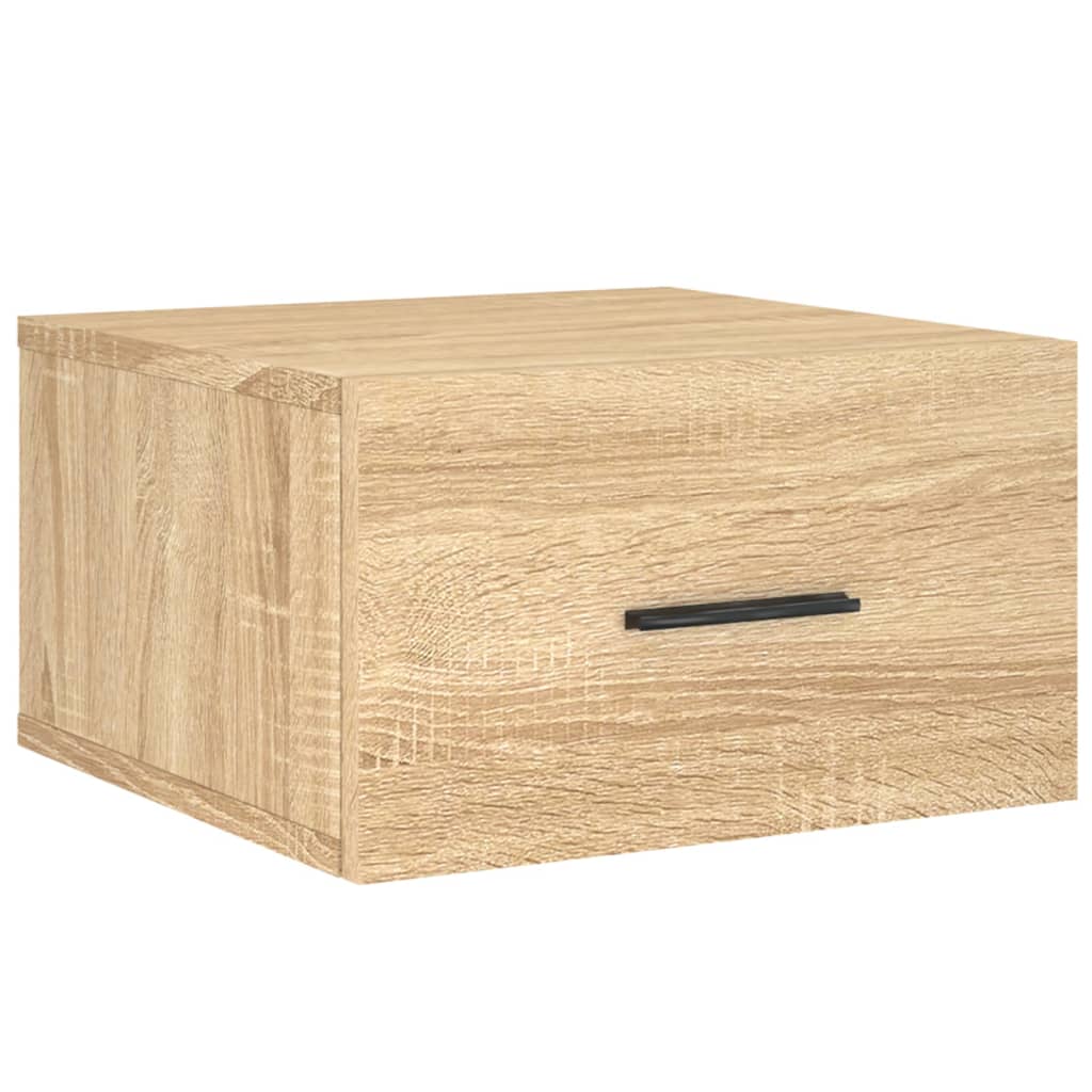 vidaXL Wall-mounted Bedside Cabinets 2 pcs Sonoma Oak 35x35x20 cm