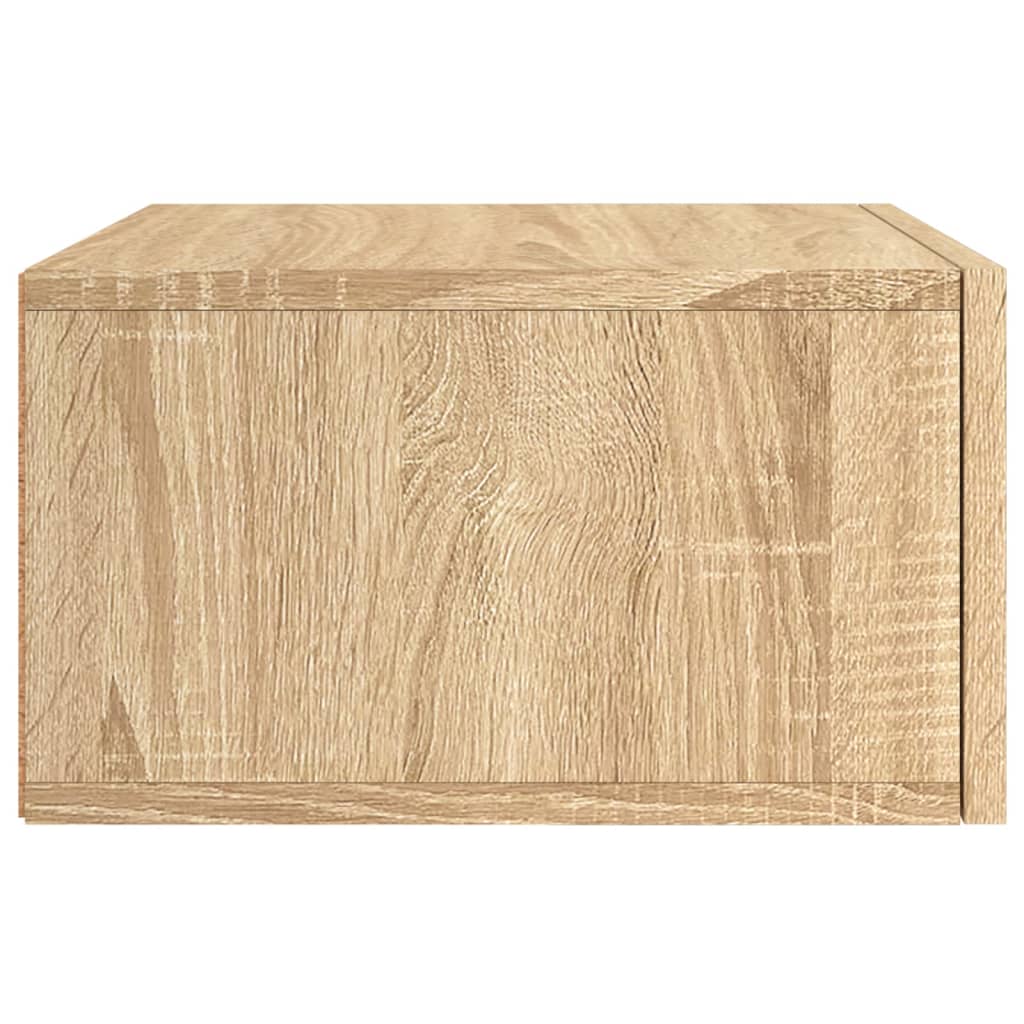 vidaXL Wall-mounted Bedside Cabinets 2 pcs Sonoma Oak 35x35x20 cm