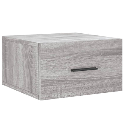 vidaXL Wall-mounted Bedside Cabinet Grey Sonoma 35x35x20 cm