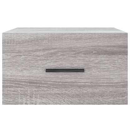 vidaXL Wall-mounted Bedside Cabinet Grey Sonoma 35x35x20 cm