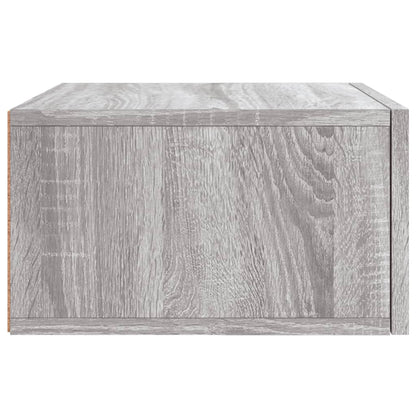 vidaXL Wall-mounted Bedside Cabinet Grey Sonoma 35x35x20 cm
