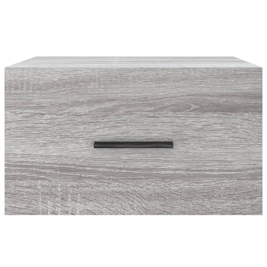 vidaXL Wall-mounted Bedside Cabinets 2 pcs Grey Sonoma 35x35x20 cm