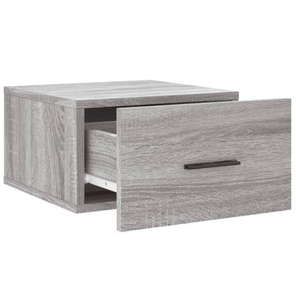 vidaXL Wall-mounted Bedside Cabinets 2 pcs Grey Sonoma 35x35x20 cm
