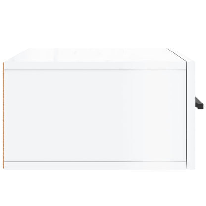 vidaXL Wall-mounted Bedside Cabinets 2 pcs High Gloss White 35x35x20 cm