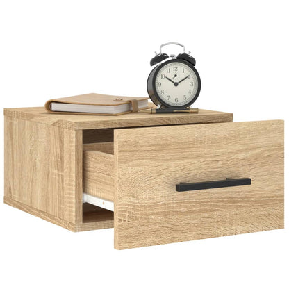 vidaXL Wall-mounted Bedside Cabinets 2 pcs Sonoma Oak 35x35x20 cm