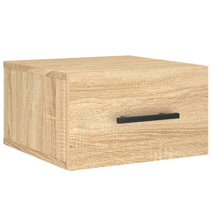 vidaXL Wall-mounted Bedside Cabinets 2 pcs Sonoma Oak 35x35x20 cm