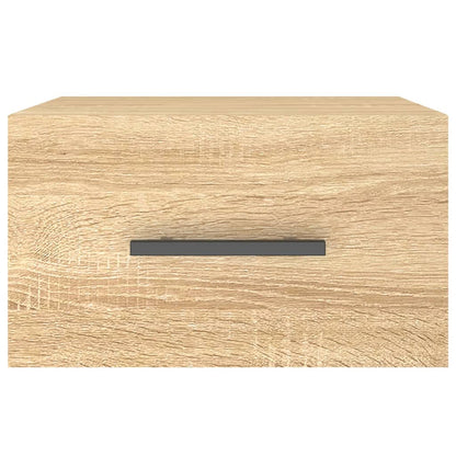 vidaXL Wall-mounted Bedside Cabinets 2 pcs Sonoma Oak 35x35x20 cm