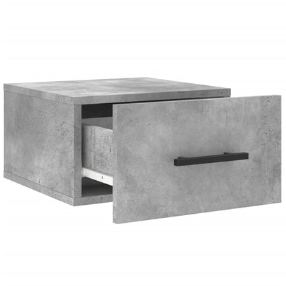 vidaXL Wall-mounted Bedside Cabinets 2 pcs Concrete Grey 35x35x20 cm