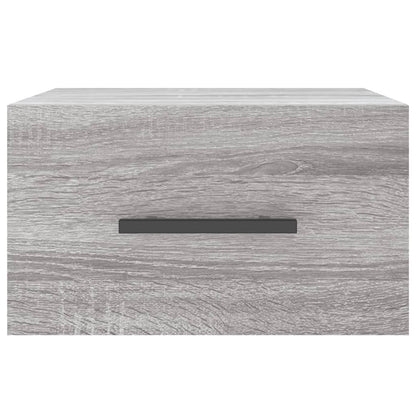 vidaXL Wall-mounted Bedside Cabinet Grey Sonoma 35x35x20 cm