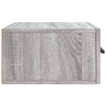 vidaXL Wall-mounted Bedside Cabinet Grey Sonoma 35x35x20 cm