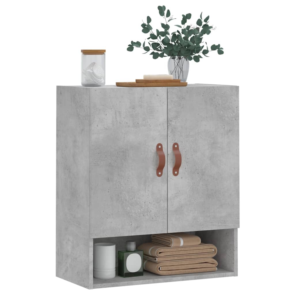 vidaXL Wall Cabinet Concrete Grey 60x31x70 cm Engineered Wood