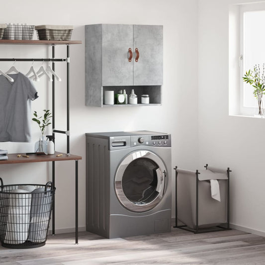 vidaXL Wall Cabinet Concrete Grey 60x31x70 cm Engineered Wood