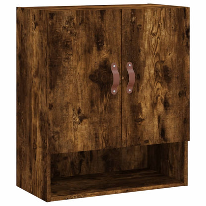 vidaXL Wall Cabinet Smoked Oak 60x31x70 cm Engineered Wood