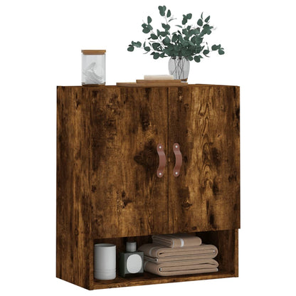 vidaXL Wall Cabinet Smoked Oak 60x31x70 cm Engineered Wood