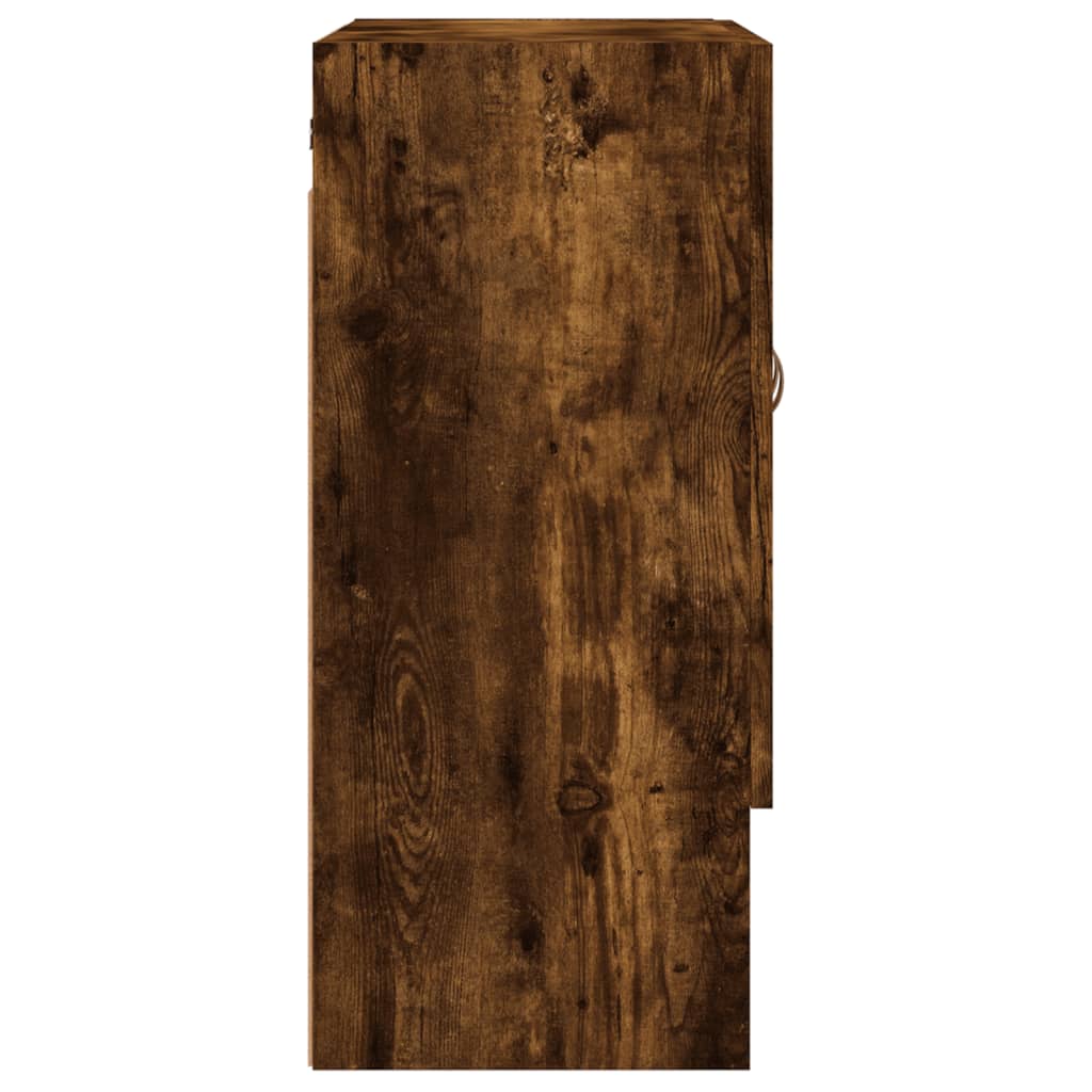 vidaXL Wall Cabinet Smoked Oak 60x31x70 cm Engineered Wood