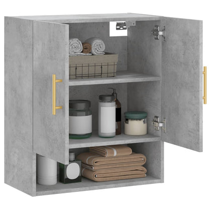 vidaXL Wall Cabinet Concrete Grey 60x31x70 cm Engineered Wood