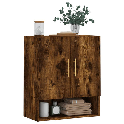 vidaXL Wall Cabinet Smoked Oak 60x31x70 cm Engineered Wood