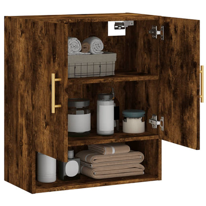 vidaXL Wall Cabinet Smoked Oak 60x31x70 cm Engineered Wood