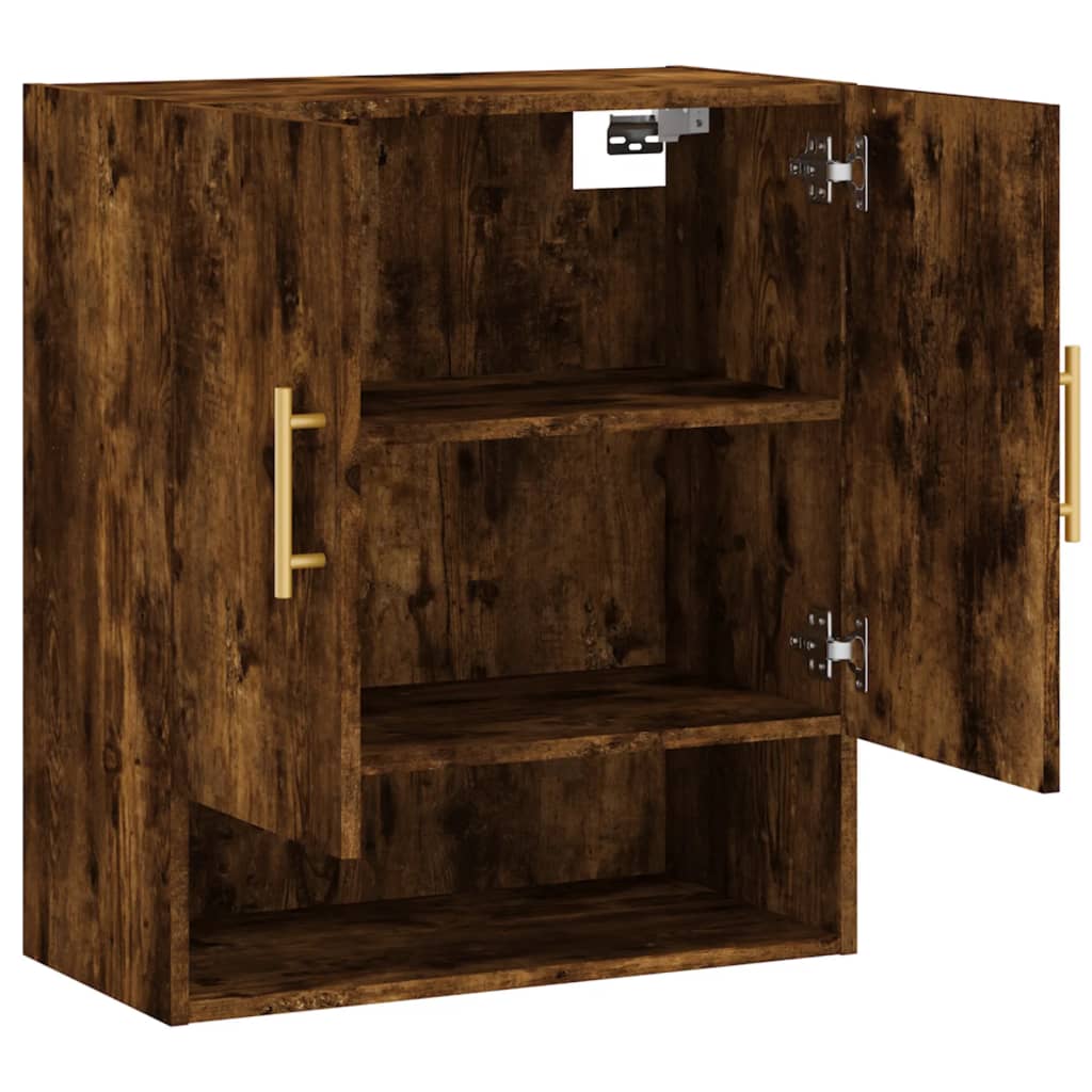 vidaXL Wall Cabinet Smoked Oak 60x31x70 cm Engineered Wood