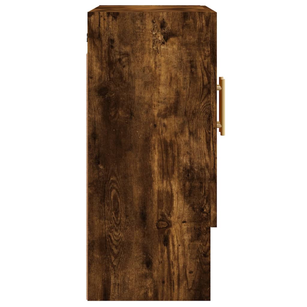 vidaXL Wall Cabinet Smoked Oak 60x31x70 cm Engineered Wood